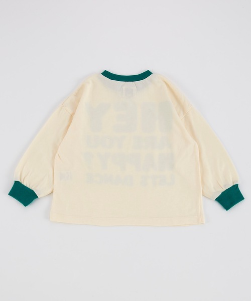 Ocean&Ground（オーシャン&グラウンド）の「プレイフルBIGモチーフロンT（Tシャツ/カットソー・キッズ・オフホワイト/キナリ/イエロー・80/90/95/100/110/120/130/140）」の17枚目の写真