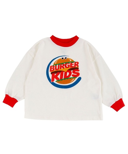 Ocean&Ground（オーシャン&グラウンド）の「プレイフルBIGモチーフロンT（Tシャツ/カットソー・キッズ・オフホワイト/キナリ/イエロー・80/90/95/100/110/120/130/140）」の4枚目の写真