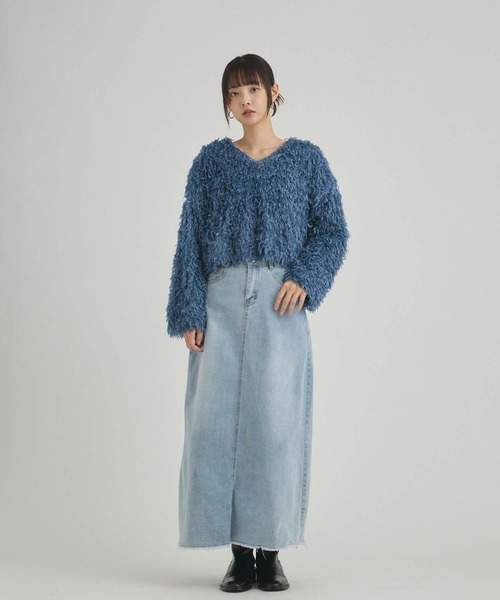 fifth（フィフス）の「フリンジ前後2wayプルオーバー（その他トップス・レディース・アイボリー/ピンク/ブルー・M）」の19枚目の写真