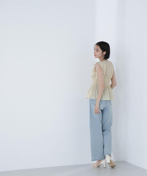 ｟ NBB ｠ワイドストレートデニムパンツ ワイドストレートデニムパンツ｜ナチュラルビューティー