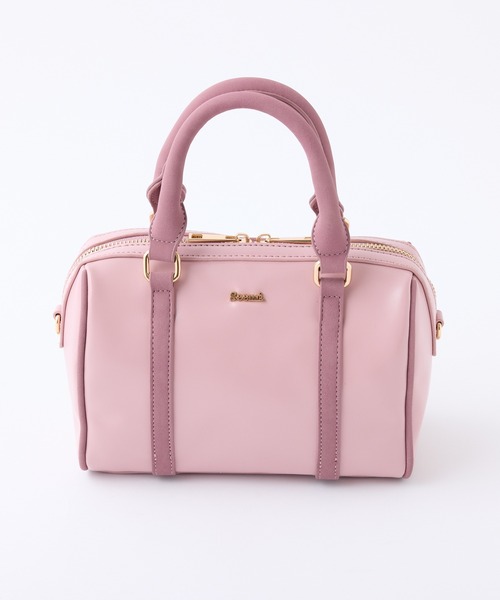 Seemi. byNICECLAUP（ シーミーバイナイスクラップ）の「Seemi.ミニボストンバッグ（ボストンバッグ・レディース・ピンク/ブラック/ベージュ/キャメル・FREE）」の5枚目の写真