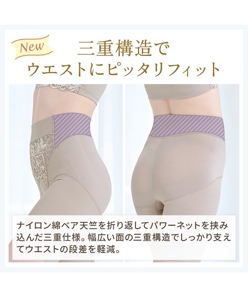 BRADELIS NEWYORK（ブラデリスニューヨーク）の「綿混フィットレースガードル24 ブラデリス 補正下着 補整（ショーツ・レディース・ブラック/グレイッシュベージュ・LL/3L/M/L/4L/S/5L）」の12枚目の写真