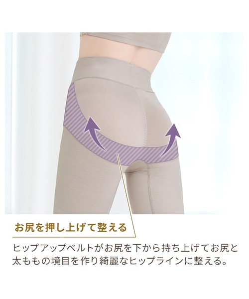 BRADELIS NEWYORK（ブラデリスニューヨーク）の「綿混フィットレースガードル24 ブラデリス 補正下着 補整（ショーツ・レディース・ブラック/グレイッシュベージュ・LL/3L/M/L/4L/S/5L）」の14枚目の写真