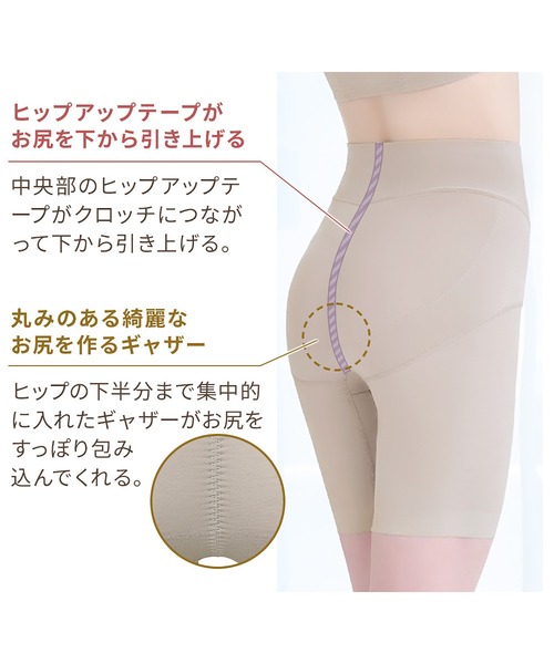 BRADELIS NEWYORK（ブラデリスニューヨーク）の「綿混フィットレースガードル24 ブラデリス 補正下着 補整（ショーツ・レディース・ブラック/グレイッシュベージュ・LL/3L/M/L/4L/S/5L）」の15枚目の写真