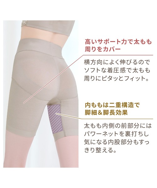 BRADELIS NEWYORK（ブラデリスニューヨーク）の「綿混フィットレースガードル24 ブラデリス 補正下着 補整（ショーツ・レディース・ブラック/グレイッシュベージュ・LL/3L/M/L/4L/S/5L）」の16枚目の写真