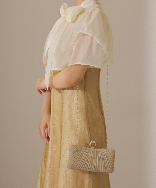Lace Ladies(レースレディース)の「ラメ プリーツ クラッチ パーティー バッグ(クラッチバッグ・レディース・ブラック/シルバー/ゴールド/グレー・FREE)」の15枚目の写真