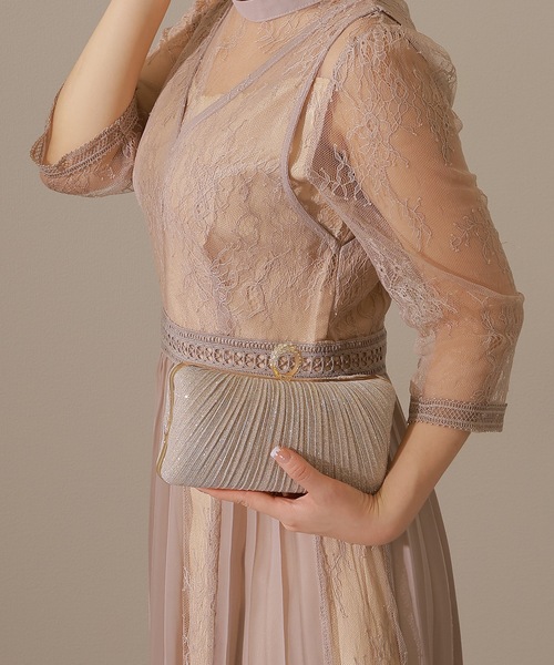 Lace Ladies(レースレディース)の「ラメ プリーツ クラッチ パーティー バッグ(クラッチバッグ・レディース・ブラック/シルバー/ゴールド/グレー・FREE)」の21枚目の写真