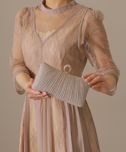 Lace Ladies(レースレディース)の「ラメ プリーツ クラッチ パーティー バッグ(クラッチバッグ・レディース・ブラック/シルバー/ゴールド/グレー・FREE)」の22枚目の写真