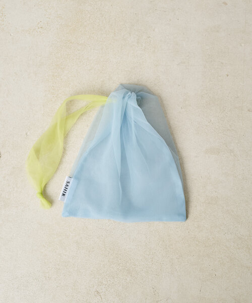 BIRTHDAY BAR（バースデイバー）の「【SAHIR サヒール】Tulle purse チュール巾着ポーチ（ポーチ・レディース・ブルー/カーキ/キャメル/ネイビー/パープル/オレンジ・0）」の10枚目の写真