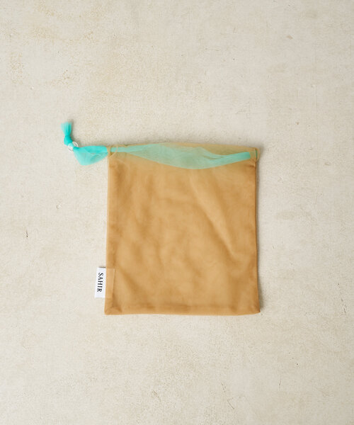 BIRTHDAY BAR（バースデイバー）の「【SAHIR サヒール】Tulle purse チュール巾着ポーチ（ポーチ・レディース・ブルー/カーキ/キャメル/ネイビー/パープル/オレンジ・0）」の15枚目の写真