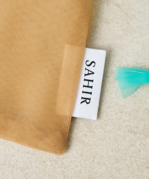 BIRTHDAY BAR（バースデイバー）の「【SAHIR サヒール】Tulle purse チュール巾着ポーチ（ポーチ・レディース・ブルー/カーキ/キャメル/ネイビー/パープル/オレンジ・0）」の20枚目の写真