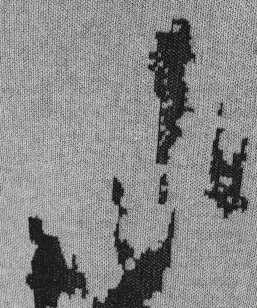 tk.TAKEO KIKUCHI（ティーケータケオキクチ）の「アブストラクトシアーカーディガン（カーディガン/ボレロ・メンズ・ブラック系4/ホワイト系5・03/02）」の7枚目の写真