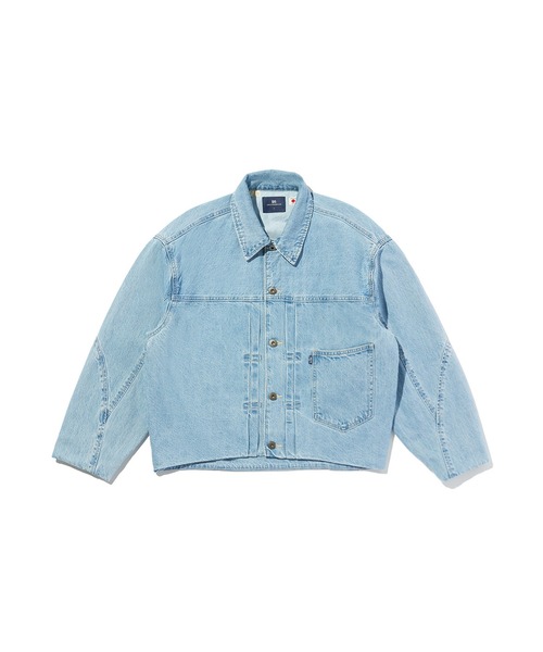 Levi's(リーバイス)の「Levi's/リーバイス BLUETAB(TM) LINED SEAMED トラッカージャケット ライトインディゴ(シャツ/ブラウス・レディース・インディゴブルー・XS/S/M)」の1枚目の写真
