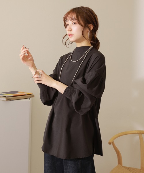 LAULEN(ローレン)の「2way volume sleeve blouse /2way バックボタン ボリュームスリーブ ブラウス(シャツ/ブラウス・レディース・ブラック/アイボリー/ホワイト・FREE)」の1枚目の写真