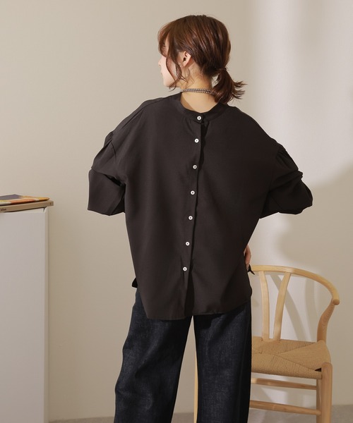 LAULEN(ローレン)の「2way volume sleeve blouse /2way バックボタン ボリュームスリーブ ブラウス(シャツ/ブラウス・レディース・ブラック/アイボリー/ホワイト・FREE)」の6枚目の写真