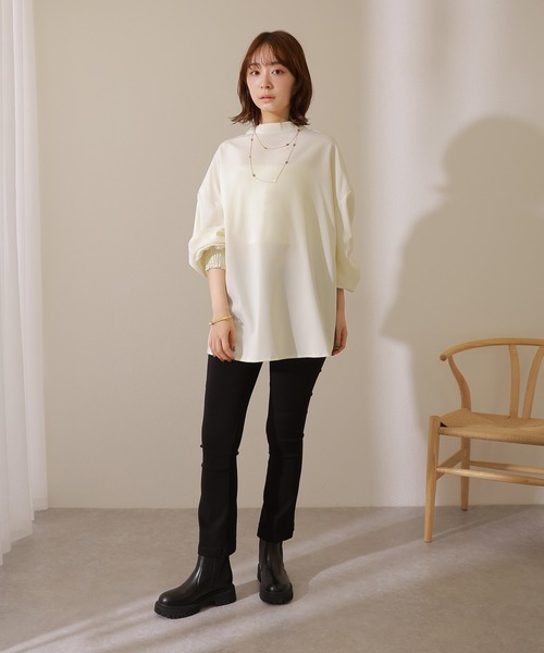 LAULEN(ローレン)の「2way volume sleeve blouse /2way バックボタン ボリュームスリーブ ブラウス(シャツ/ブラウス・レディース・ブラック/アイボリー/ホワイト・FREE)」の12枚目の写真