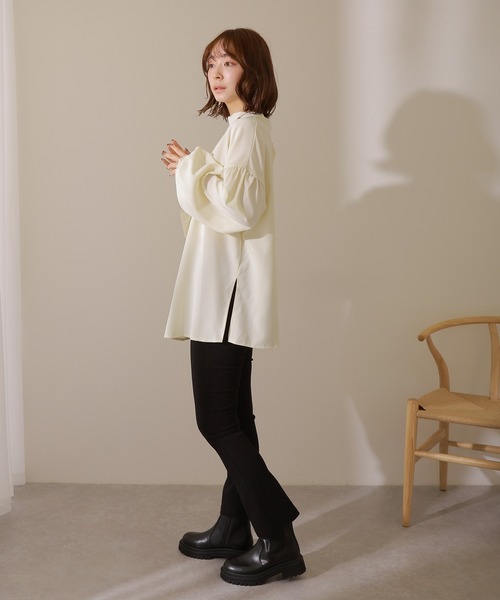 LAULEN(ローレン)の「2way volume sleeve blouse /2way バックボタン ボリュームスリーブ ブラウス(シャツ/ブラウス・レディース・ブラック/アイボリー/ホワイト・FREE)」の13枚目の写真