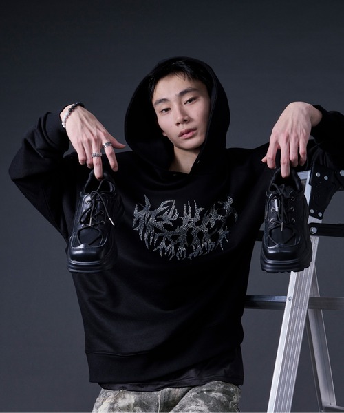 Ellno Loset(エルノロゼット)の「ボリュームソールハトメスニーカー(スニーカー・メンズ・ブラック・X-SMALL/SMALL/MEDIUM/LARGE/X-LARGE)」の20枚目の写真