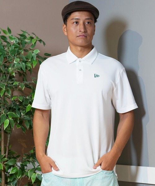 NEW ERA GOLF/ニューエラゴルフ 半袖ポロシャツ バックプリント