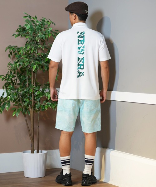 NEW ERA GOLF/ニューエラゴルフ 半袖ポロシャツ バックプリント