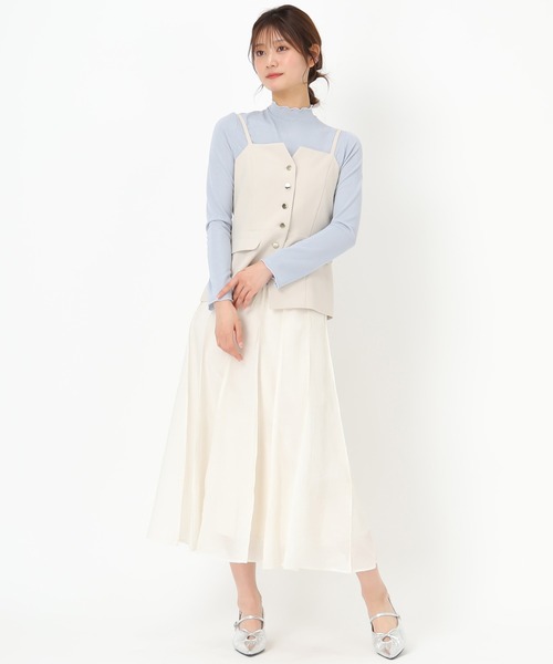 ミッシュマッシュ MISCH MASCH 2025春夏新作カップ付きキャミソール/MM518202 （WHITE） ミッシュマッシュ MISCH MASCH 2025春夏新作カップ付き