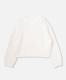 allureville | エアリーループバックスリットプルオーバー(ニット/セーター)