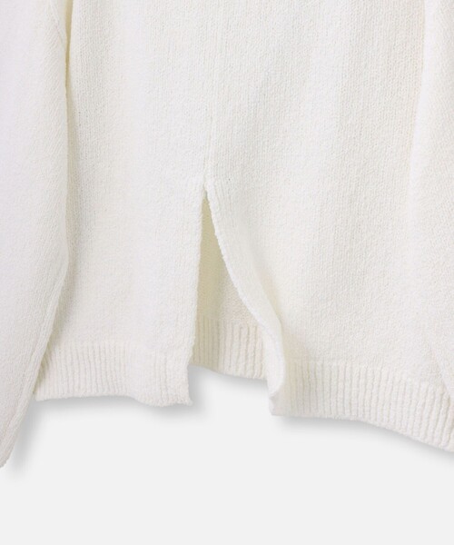 allureville（アルアバイル）の「エアリーループバックスリットプルオーバー（ニット/セーター・レディース・ネイビー/オフホワイト/イエロー・2）」の7枚目の写真