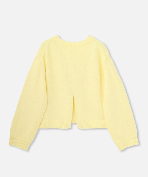 allureville（アルアバイル）の「エアリーループバックスリットプルオーバー（ニット/セーター・レディース・ネイビー/オフホワイト/イエロー・2）」の9枚目の写真