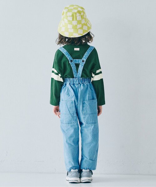 p.premier（ピードットプルミエ）の「【ジュニア対応】イロチ買いしたいフットボール切替長袖Tシャツ（Tシャツ/カットソー・キッズ・ダークグリーン/チャコール/ブラウン/グリーン/ブルー・110/100/140/130/120/90/80）」の12枚目の写真