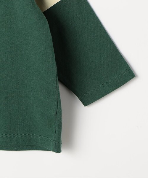 p.premier（ピードットプルミエ）の「【ジュニア対応】イロチ買いしたいフットボール切替長袖Tシャツ（Tシャツ/カットソー・キッズ・ダークグリーン/チャコール/ブラウン/グリーン/ブルー・110/100/140/130/120/90/80）」の18枚目の写真