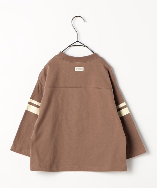 p.premier（ピードットプルミエ）の「【ジュニア対応】イロチ買いしたいフットボール切替長袖Tシャツ（Tシャツ/カットソー・キッズ・ダークグリーン/チャコール/ブラウン/グリーン/ブルー・110/100/140/130/120/90/80）」の21枚目の写真