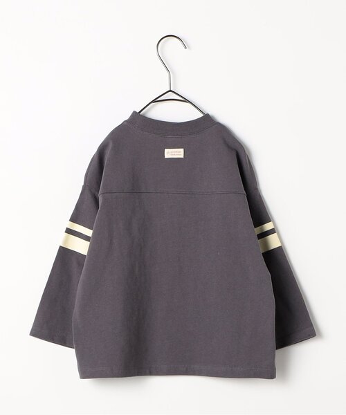 p.premier（ピードットプルミエ）の「【ジュニア対応】イロチ買いしたいフットボール切替長袖Tシャツ（Tシャツ/カットソー・キッズ・ダークグリーン/チャコール/ブラウン/グリーン/ブルー・110/100/140/130/120/90/80）」の22枚目の写真