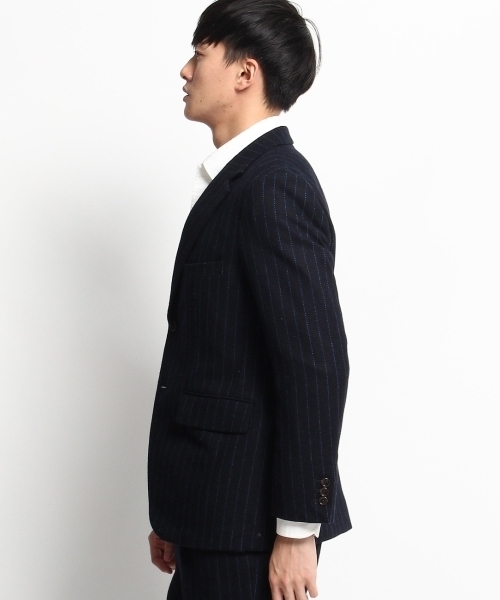 THE SHOP TK (ザ ショップ ティーケー )の「ストライプツイードジャケット(テーラードジャケット・メンズ・グレー/ブルー・02/04/03)」の4枚目の写真