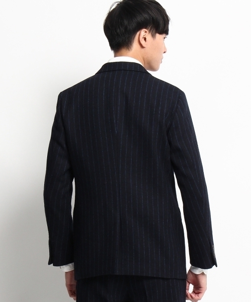 THE SHOP TK (ザ ショップ ティーケー )の「ストライプツイードジャケット(テーラードジャケット・メンズ・グレー/ブルー・02/04/03)」の5枚目の写真