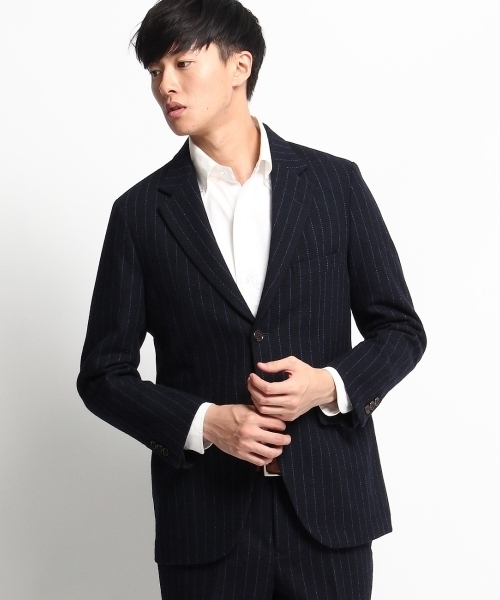 THE SHOP TK (ザ ショップ ティーケー )の「ストライプツイードジャケット(テーラードジャケット・メンズ・グレー/ブルー・02/04/03)」の11枚目の写真