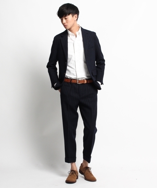 THE SHOP TK (ザ ショップ ティーケー )の「ストライプツイードジャケット(テーラードジャケット・メンズ・グレー/ブルー・02/04/03)」の12枚目の写真