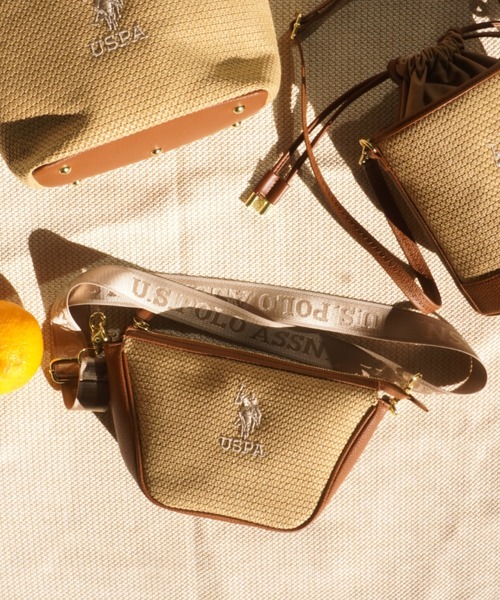 U.S. POLO ASSN.(ユーエスポロアッスン)の「【U.S. POLO ASSN.】 ユーエスポロアッスン バカンス ハーフムーンショルダーバッグ USPA-2701(ショルダーバッグ・レディース・ホワイト/ブラウン/ブラック・FREE)」の10枚目の写真