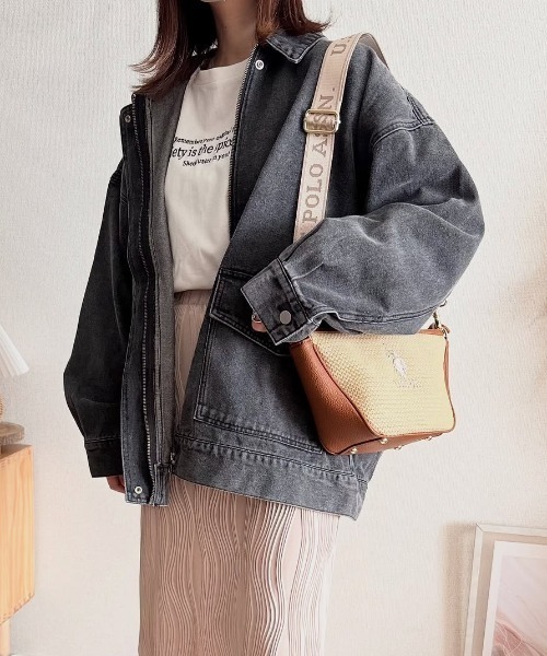 U.S. POLO ASSN.(ユーエスポロアッスン)の「【U.S. POLO ASSN.】 ユーエスポロアッスン バカンス ハーフムーンショルダーバッグ USPA-2701(ショルダーバッグ・レディース・ホワイト/ブラウン/ブラック・FREE)」の7枚目の写真