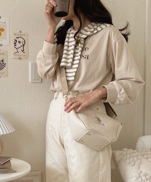 U.S. POLO ASSN.(ユーエスポロアッスン)の「【U.S. POLO ASSN.】 ユーエスポロアッスン バカンス ハーフムーンショルダーバッグ USPA-2701(ショルダーバッグ・レディース・ホワイト/ブラウン/ブラック・FREE)」の14枚目の写真