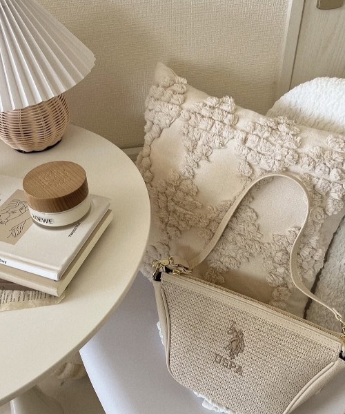 U.S. POLO ASSN.(ユーエスポロアッスン)の「【U.S. POLO ASSN.】 ユーエスポロアッスン バカンス ハーフムーンショルダーバッグ USPA-2701(ショルダーバッグ・レディース・ホワイト/ブラウン/ブラック・FREE)」の19枚目の写真