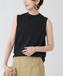 ATON(エイトン)MOCKNECK SLEEVELESS PULLOVER KKAGGM0113
