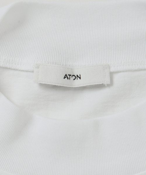 ATON(エイトン)の「ATON(エイトン)MOCKNECK SLEEVELESS PULLOVER KKAGGM0113(Tシャツ/カットソー・レディース・ホワイト/ブラック・SMALL)」の22枚目の写真
