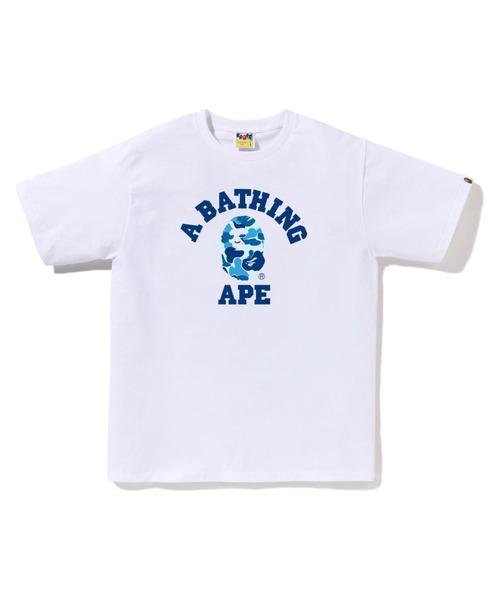 A BATHING APE（アベイシングエイプ）の「ABC CAMO COLLEGE TEE（Tシャツ/カットソー・メンズ・ブラック×ピンク/ブラック×ブルー/ホワイト×ピンク/ブラック×グリーン/ホワイト×グリーン/ホワイト×ブルー・SMALL/X-LARGE/XXX-LARGE/XX-LARGE/MEDIUM/LARGE）」の3枚目の写真