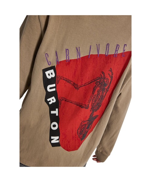 BURTON(バートン)の「Carnivore Long Sleeve T-Shirt(Tシャツ/カットソー・メンズ・ホワイト/ベージュ・L/M/S)」の7枚目の写真