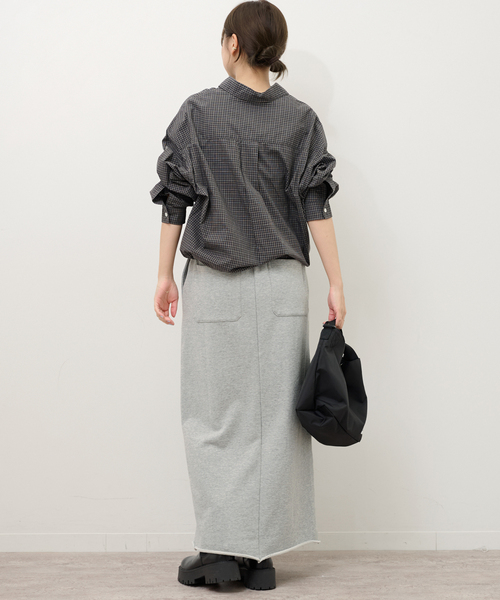 JOURNAL STANDARD relume(ジャーナルスタンダード レリューム)の「《追加5》スウェットマキシスカート(スカート・レディース・ブラック系その他/オートミール/グレー・FREE)」の21枚目の写真