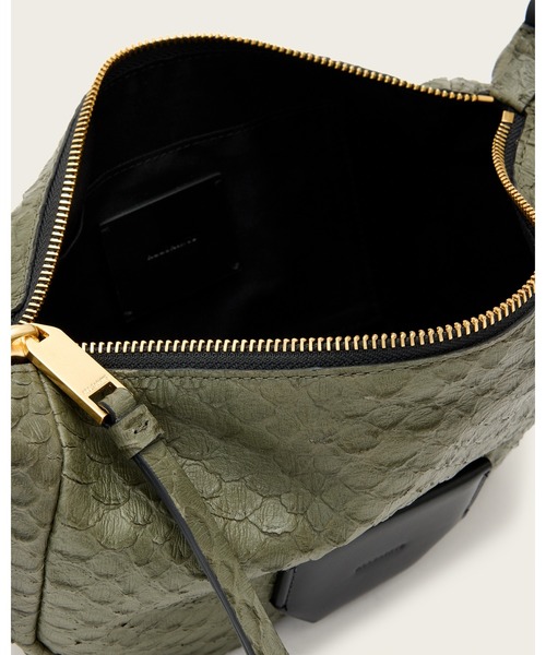 ALLSAINTS（オールセインツ）の「MADEA SNAKE EFFECT LEATHER CROSSBODY BAG | MADEA スネーク エフェクト レザー クロスボディ バッグ（ショルダーバッグ・レディース・グリーン系その他・ONE SIZE）」の6枚目の写真