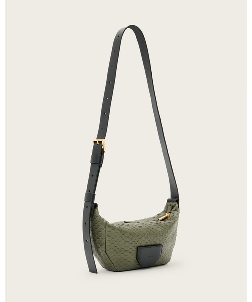 ALLSAINTS（オールセインツ）の「MADEA SNAKE EFFECT LEATHER CROSSBODY BAG | MADEA スネーク エフェクト レザー クロスボディ バッグ（ショルダーバッグ・レディース・グリーン系その他・ONE SIZE）」の7枚目の写真