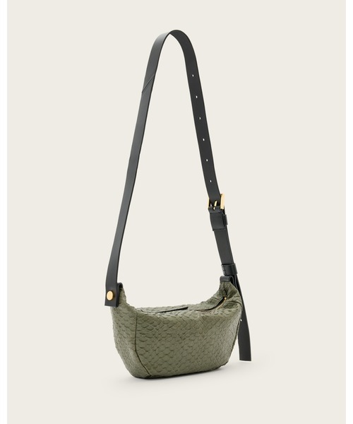 ALLSAINTS（オールセインツ）の「MADEA SNAKE EFFECT LEATHER CROSSBODY BAG | MADEA スネーク エフェクト レザー クロスボディ バッグ（ショルダーバッグ・レディース・グリーン系その他・ONE SIZE）」の10枚目の写真