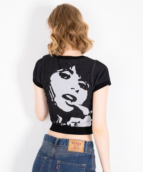 【極美品】ヒステリックグラマー プルオーバー HYS WOMAN チルデンニット HYSTERIC GLAMOUR（ヒステリックグラマー）の「HYS WOMAN編込