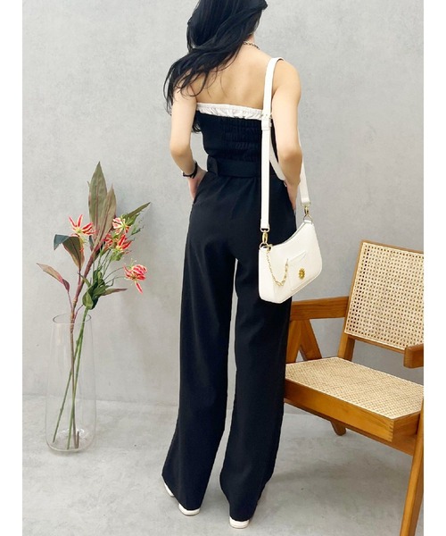 EVRIS(エヴリス)の「ベアオールインワン(つなぎ/オールインワン・レディース・アイボリー/カーキ/ブラック・SMALL/MEDIUM)」の6枚目の写真